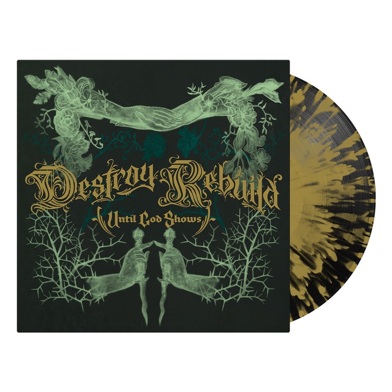 D.R.U.G.S. 'DESTROY REBUILD' LIMITED-EDITION BLACK BASE WITH GOLD SPLATTER LP ONLY 350 MADE