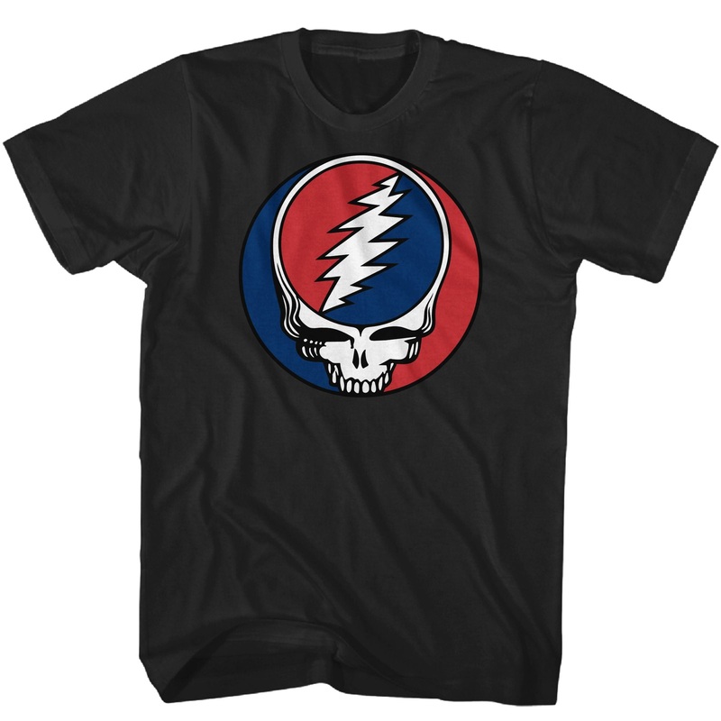 GRATEFUL DEAD STEAL YOUR FACE LOGO T-SHIRTS black
