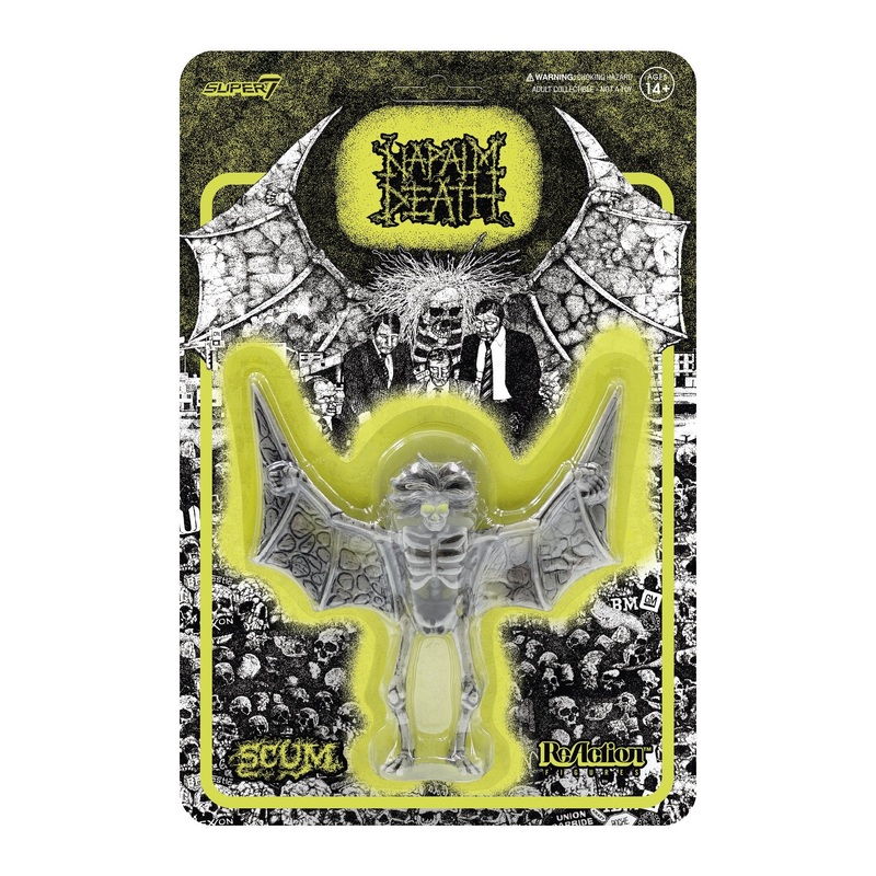 NAPALM DEATH REACTION FIGURE - SCUM DEMON (LIME GREEN)