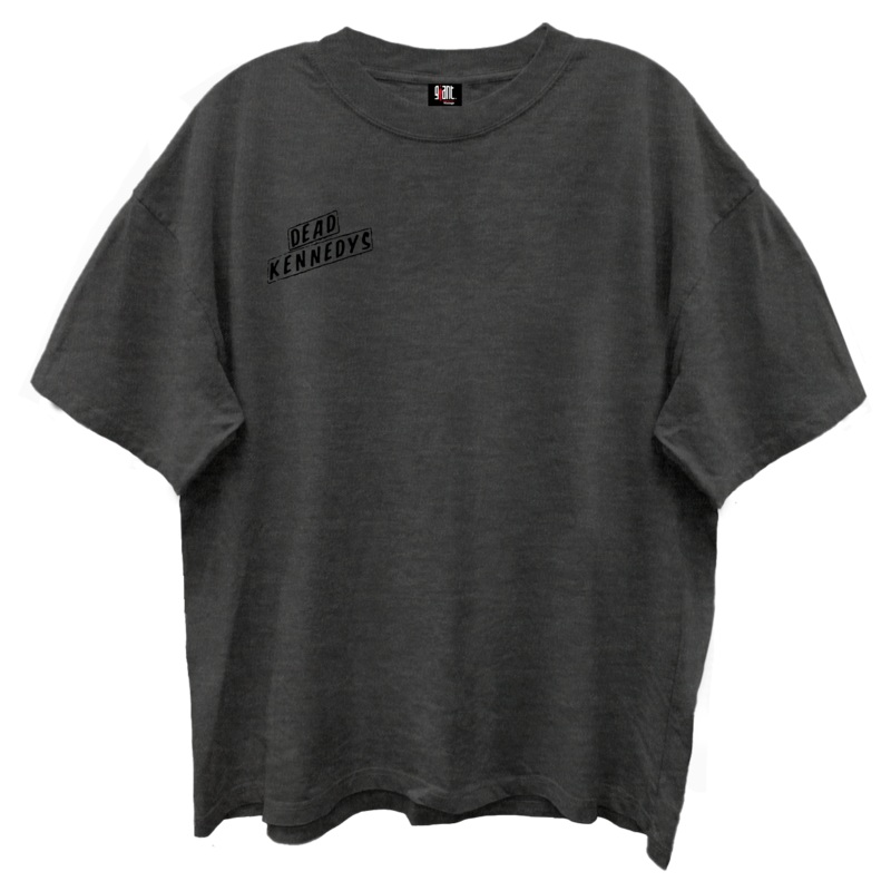 DEAD KENNEDYS LOGO FRONT/BACK VINTAGE BLACK ENZYME WASH T-SHIRT/GIANT VINTAGE BLACK
