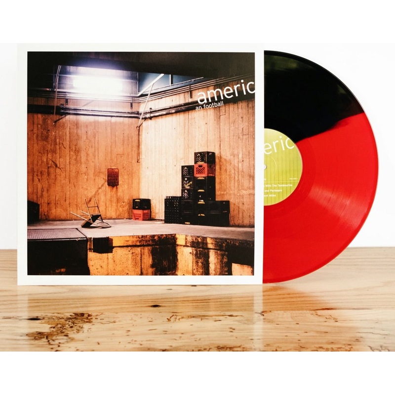 AMERICAN FOOTBALL 'AMERICAN FOOTBALL' HALF RED HALF BLACK 12" EP