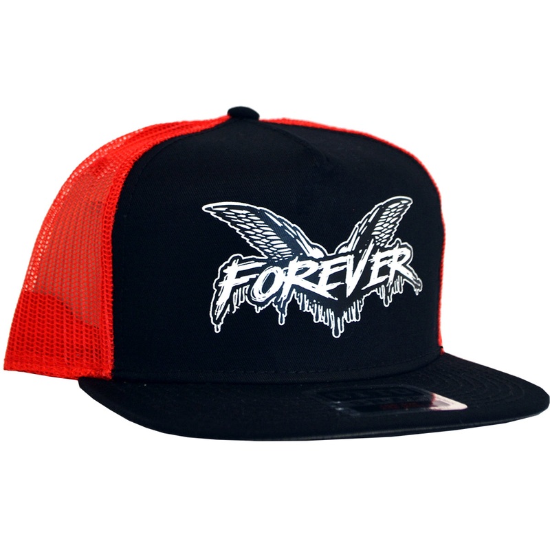 Cock Sparrer - Forever - Black w/ Red Mesh - Otto Snapback Hat