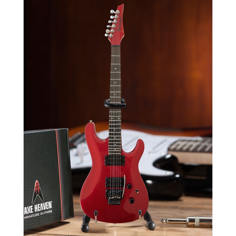 JOE SATRIANI SIGNATURE CANDY APPLE RED MINIATURE GUITAR REPLICA COLLECTIBLE