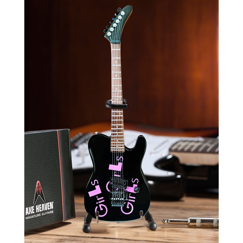 MOTLEY CRUE - MICK MARS - GIRLS, GIRLS, GIRLS BLACK MINI GUITAR