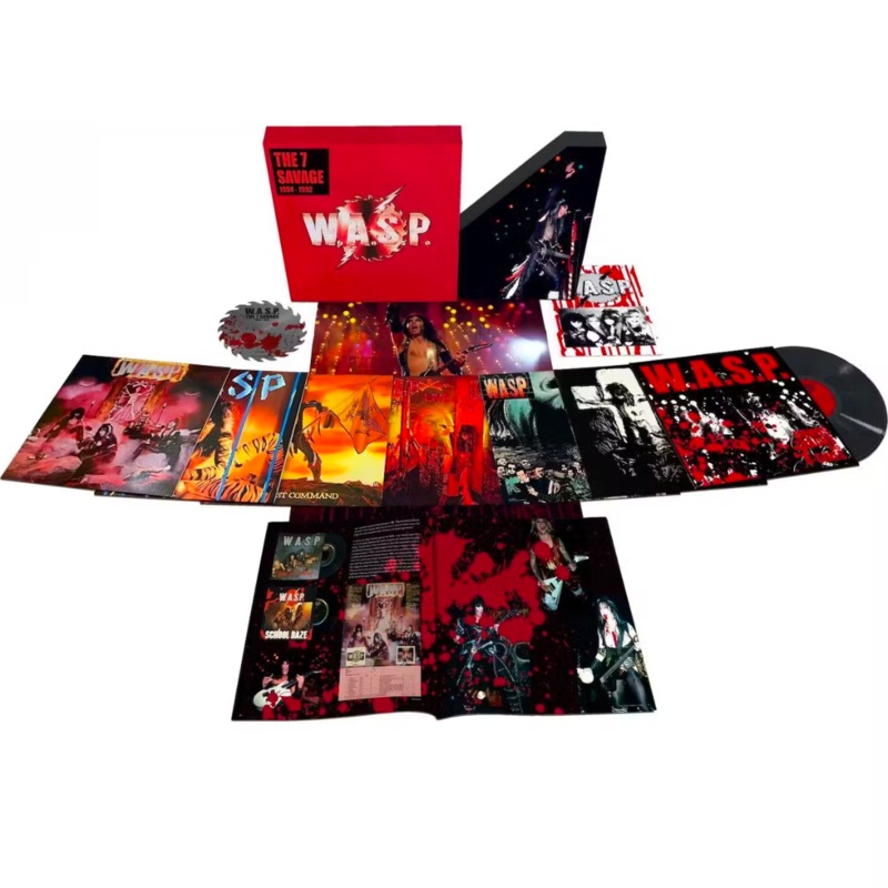 W.A.S.P. 'THE 7 SAVAGE' 8LP BOX SET (Import)