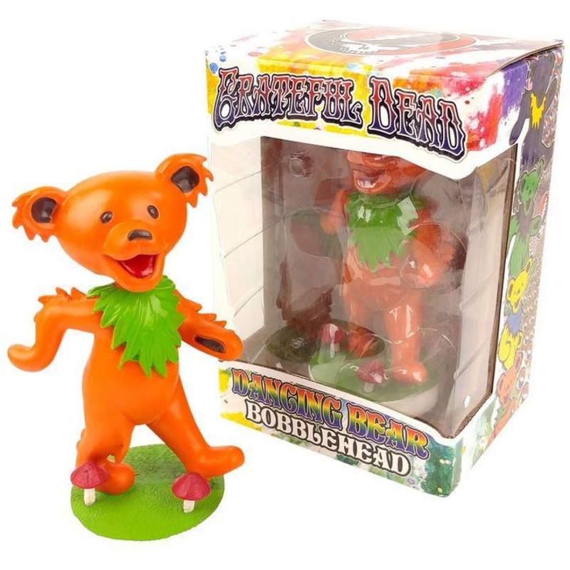 GRATEFUL DEAD DANCING BEAR BOBBLEHEAD - ORANGE
