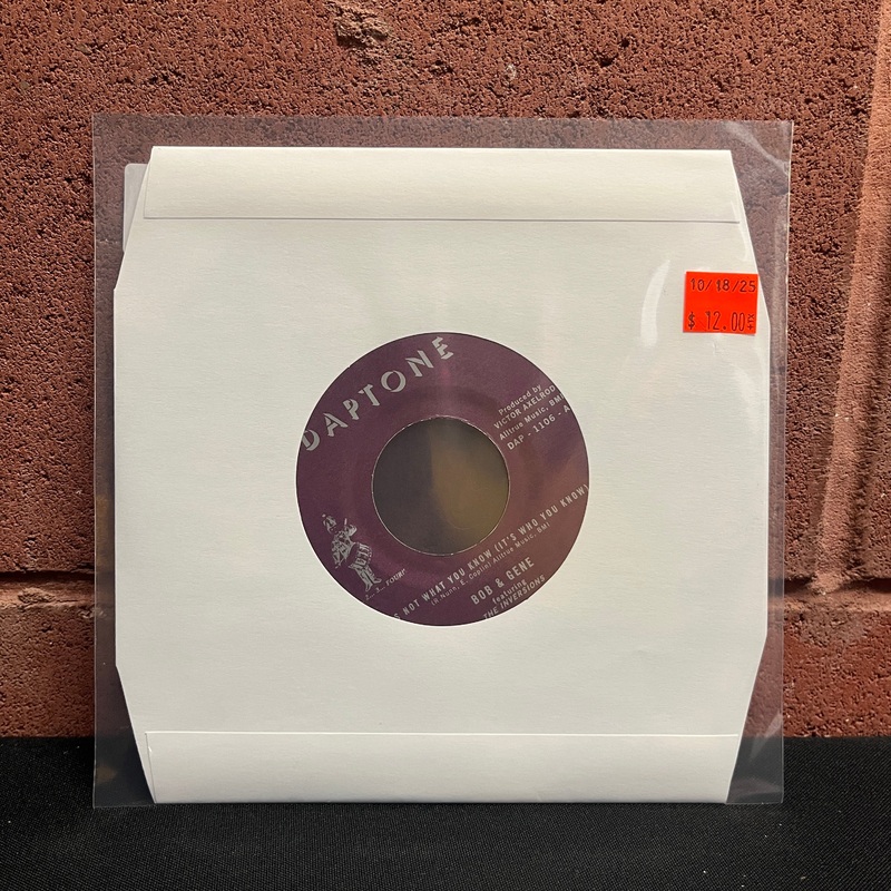 Used Vinyl: Bob & Gene Featuring The Inversions "It's Not What You Know (It's Who You Know)" 7"