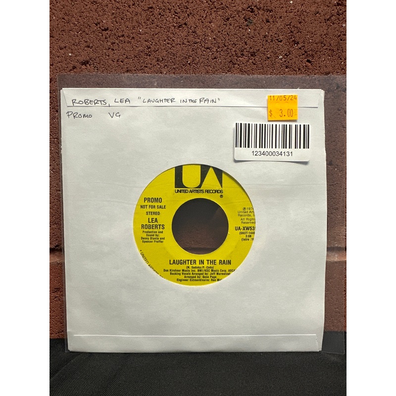 Used Vinyl: Lea Roberts "Laughter In The Rain " 7" (Promo)