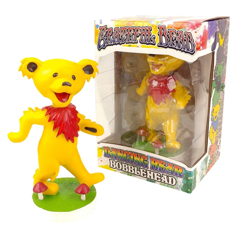 GRATEFUL DEAD DANCING BEAR BOBBLEHEAD - YELLOW