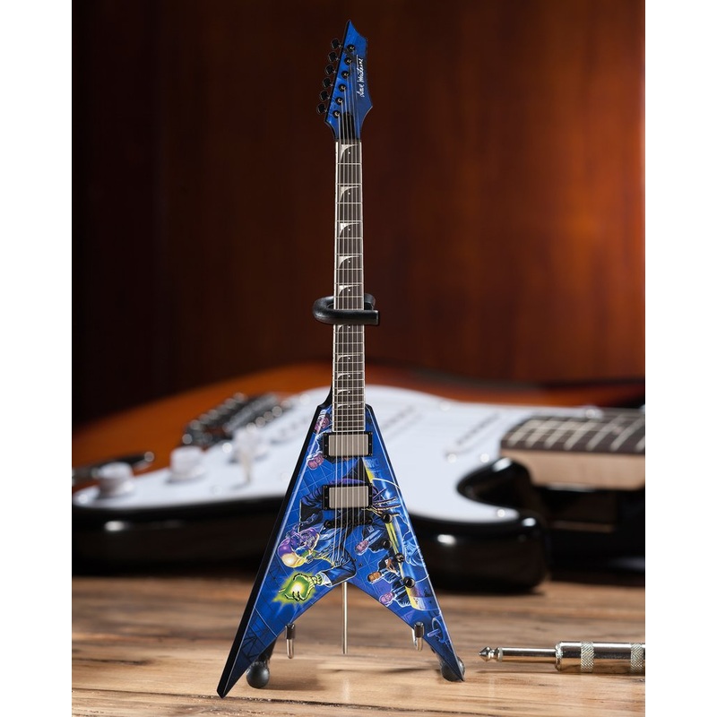 MEGADETH - DAVE MUSTAINE - SIGNATURE V RUST IN PEACE MINI GUITAR