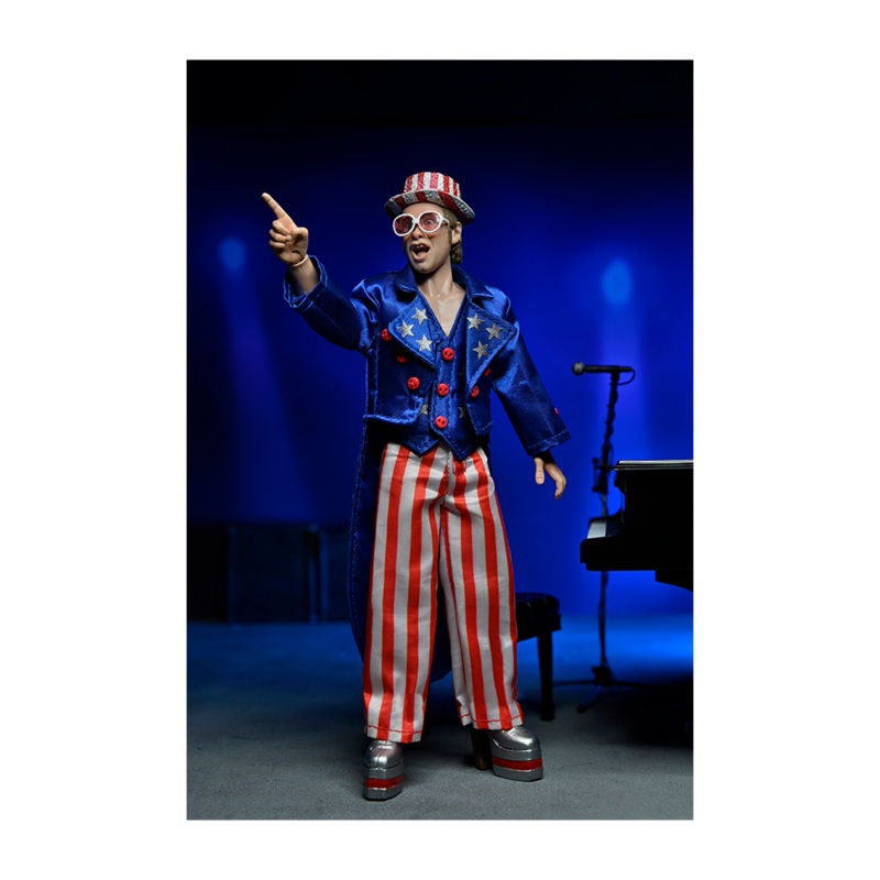 Elton John x NECA 8 Clothed Action Figure with Piano Live in 76