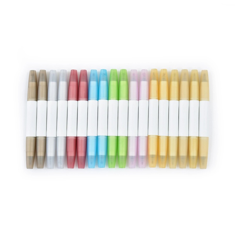 SINGER MOMENTO Dual Tip Metallic Marker Multi Pack (18 ct)