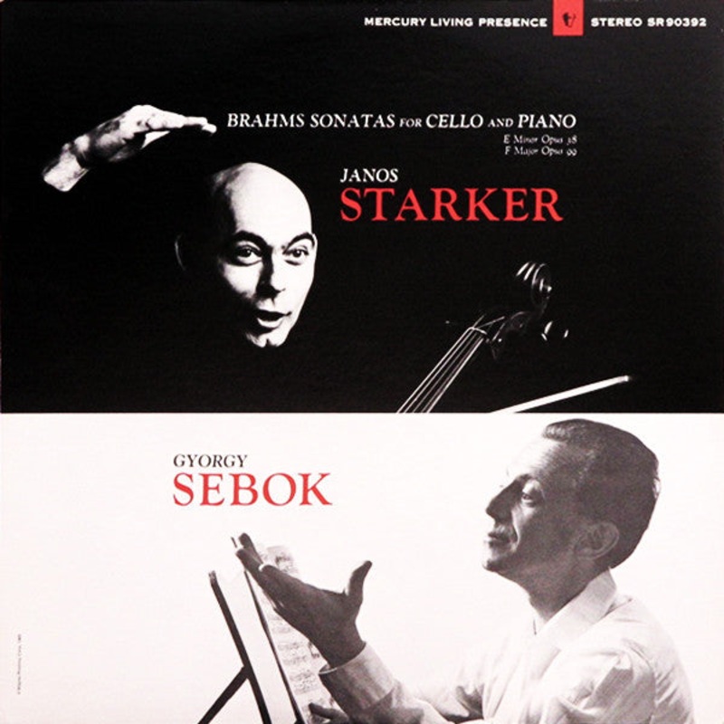 Johannes Brahms, Jnos Starker, Gyorgy Sebok | Cello And Piano Sonatas | Vinyl