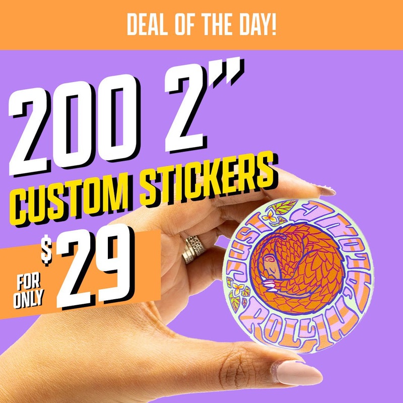 200 2" Custom Vinyl Stickers