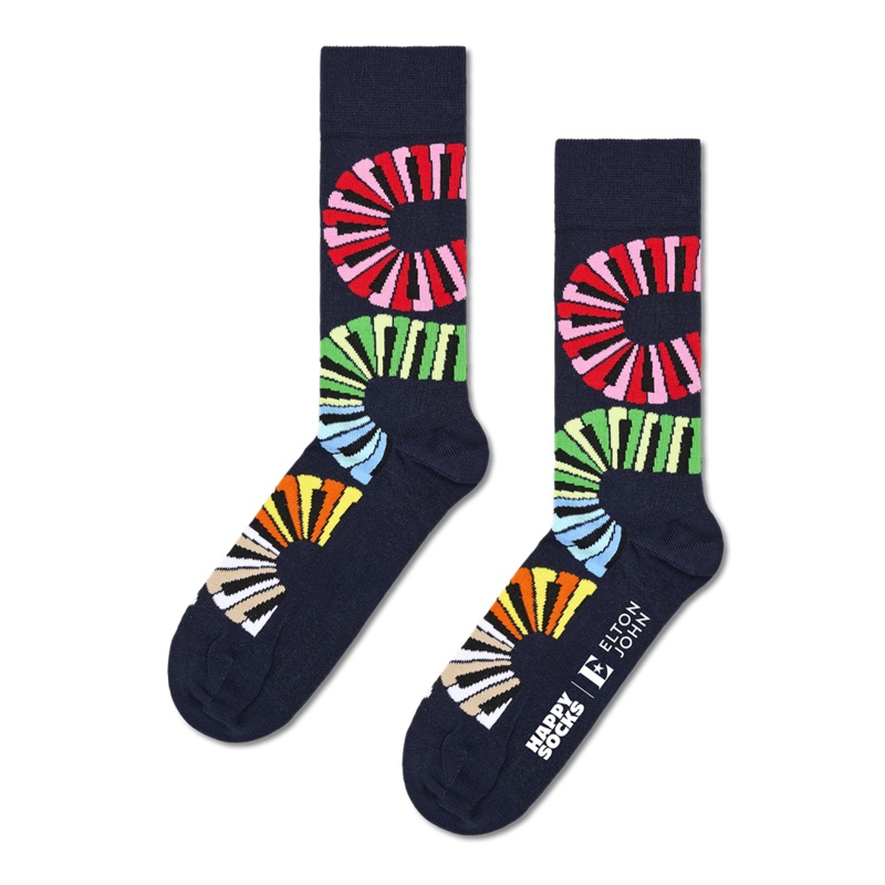 Elton John x Happy Socks Piano Notes Socks