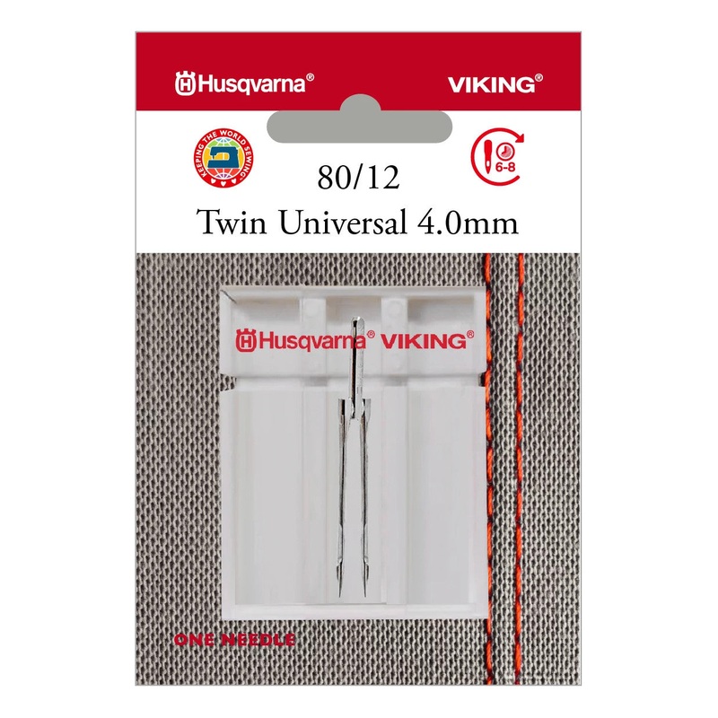 HUSQVARNA VIKING Twin Universal 4.0mm Needle Size 80/12