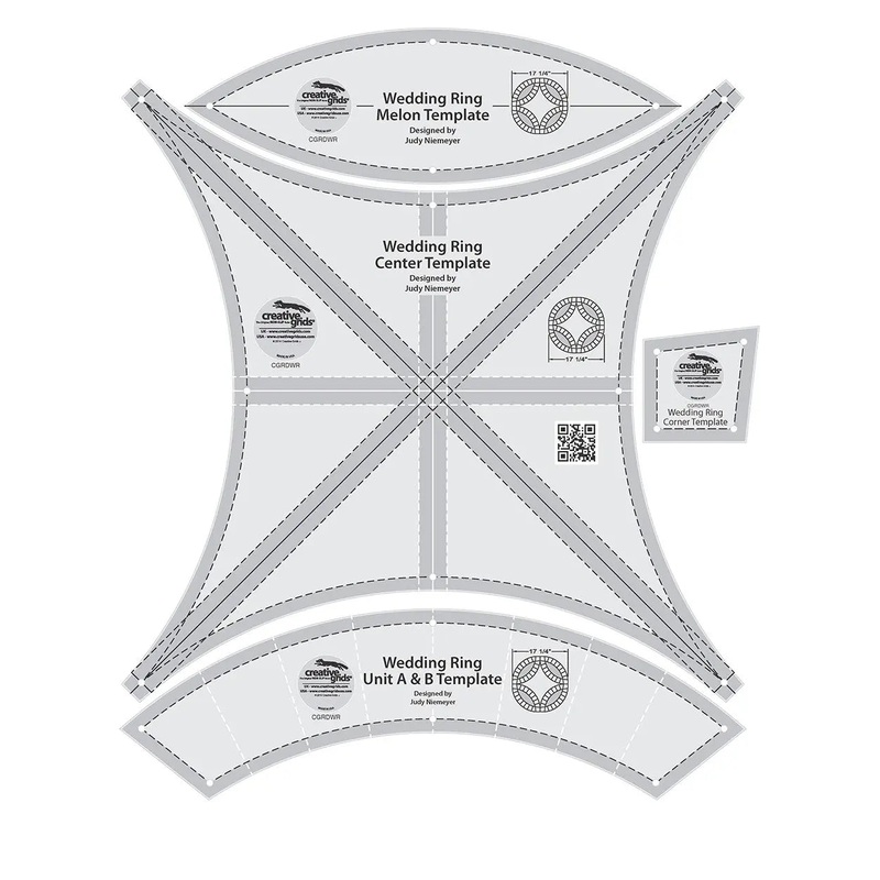 Creative Grids Double Wedding Ring Templates Quilt Ruler