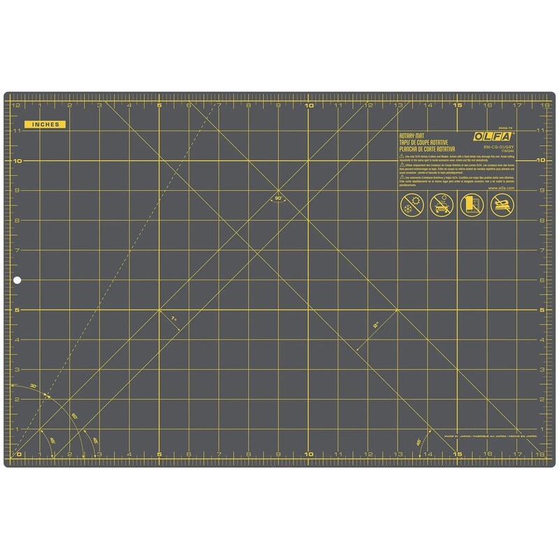 Olfa Grey Rotary Mat 12in x 18in
