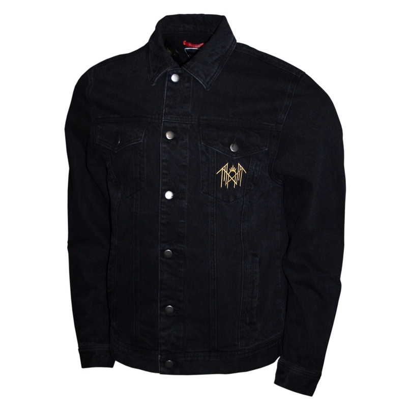 SLEEP TOKEN BLACK REAPER ANGEL DENIM JACKET BLACK