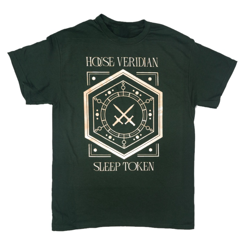 SLEEP TOKEN "HOUSE VERIDIAN" LIMITED EDITION EXCLUSIVE FOIL PRINT T-SHIRT