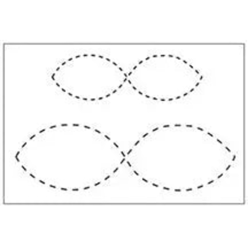 Figure 8 3"x10" and 5"x14" Quilt Stencil