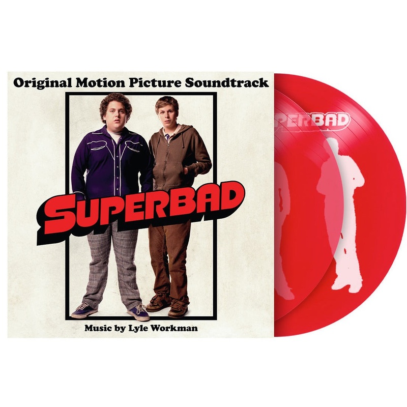 'SUPERBAD' MOTION PICTURE SOUNDTRACK 2LP (Limited Edition - Only 300 Made, transparent red vinyl w/ screen printed D Side)