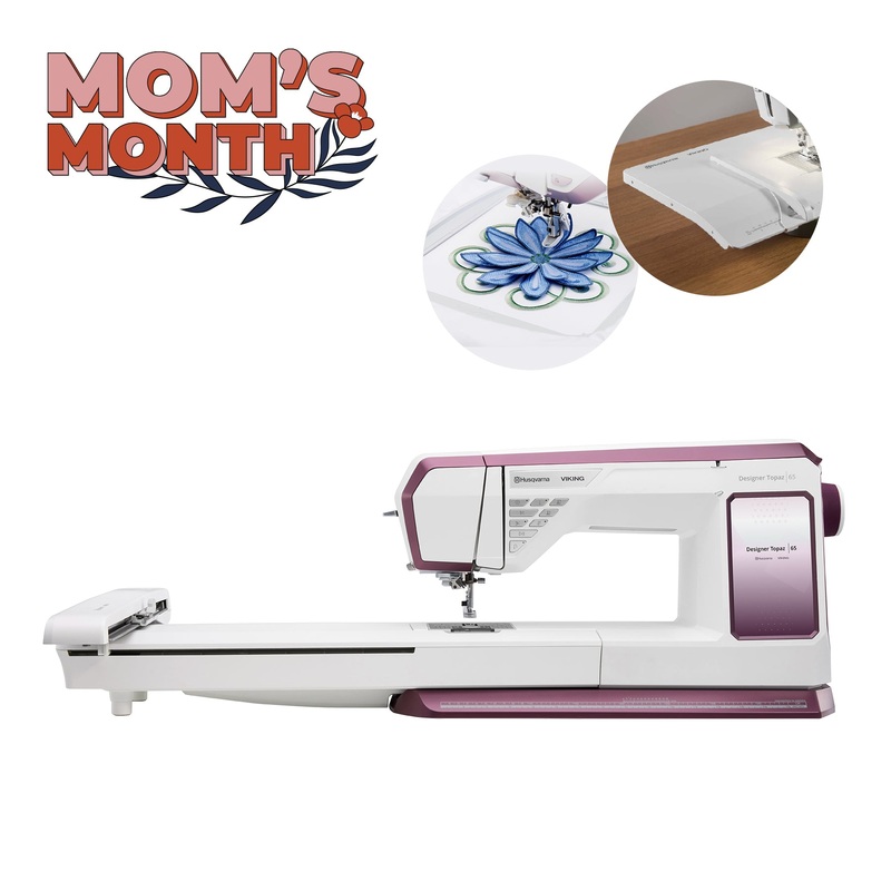 HUSQVARNA VIKING DESIGNER TOPAZ 65 Sewing & Embroidery Machine Bundle