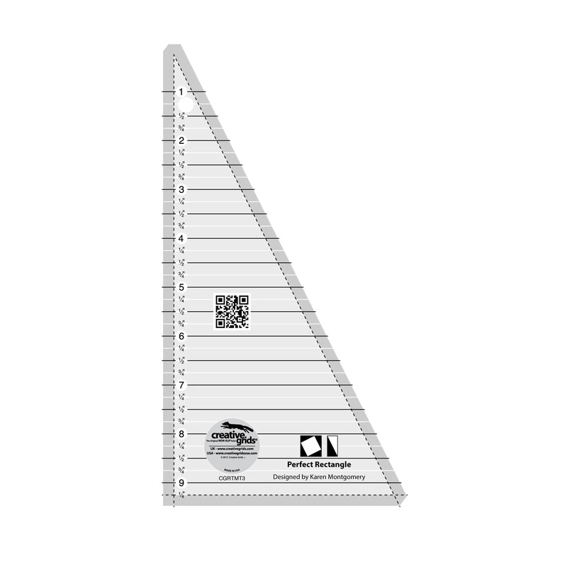 Creative Grids Perfect Rectangle Ruler 9-1/2in Quilt Ruler