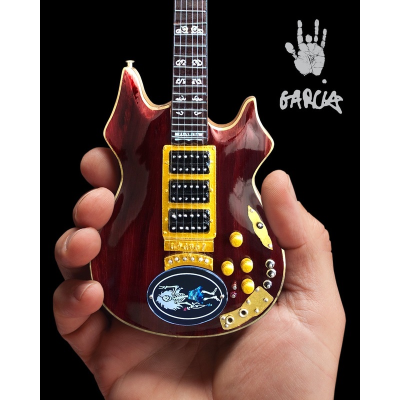 JERRY GARCIA ROSEBUD TRIBUTE MINI GUITAR REPLICA - OFFICIALLY LICENSED