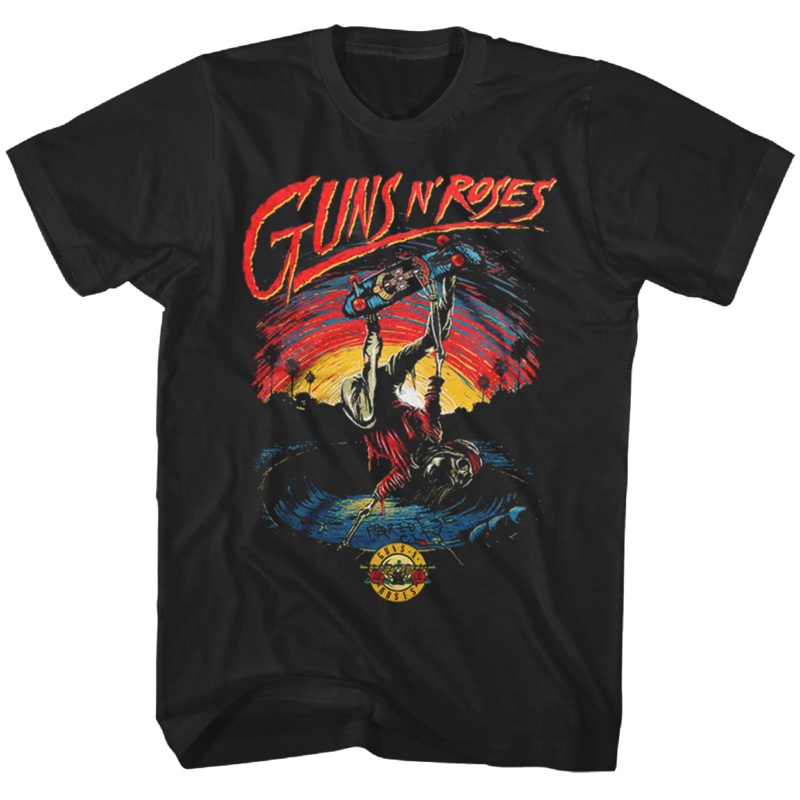 GUNS N ROSES SKATE black