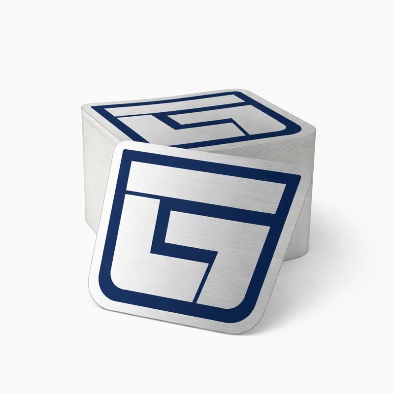 Brushed Aluminum Stickers