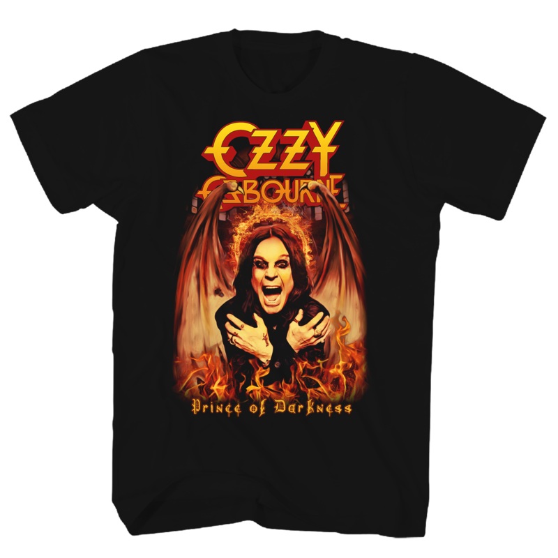 OZZY OSBORNE DEMON WINGS BLACK T-SHIRT BLACK