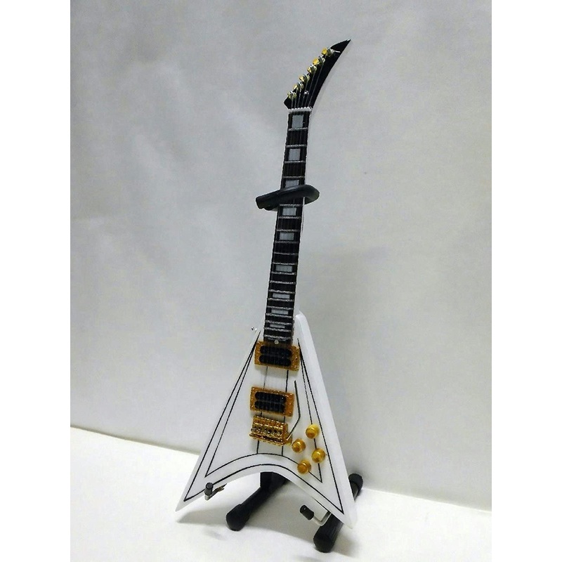 RANDY RHOADS - WHITE FLYING V MINI GUITAR