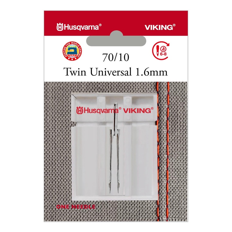 HUSQVARNA VIKING Twin Universal 1.6mm Needle Size 70/10