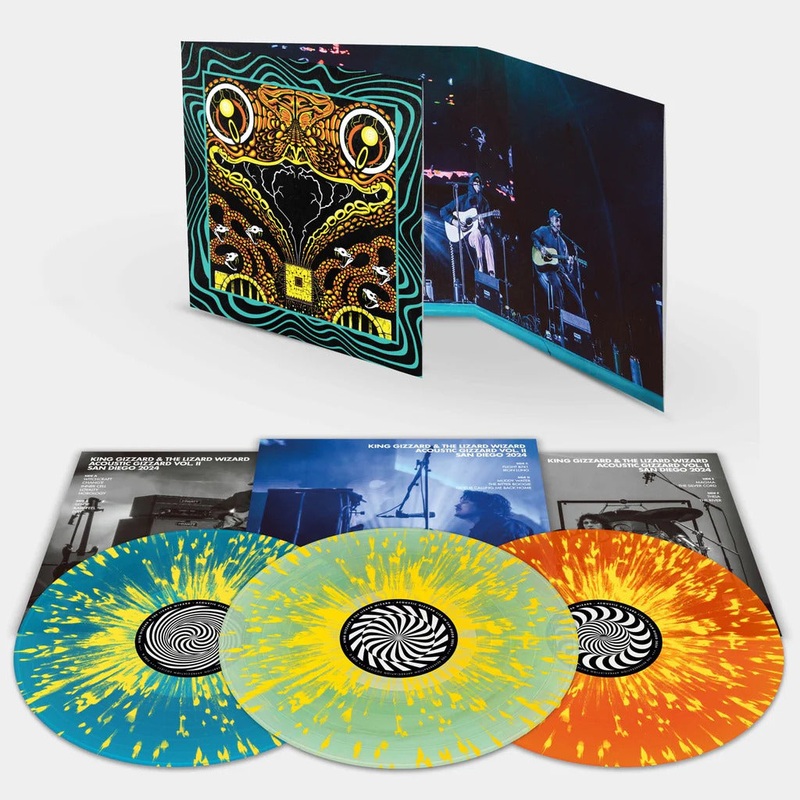 KING GIZZARD & THE LIZARD WIZARD 'ACOUSTIC GIZZARD VOL. II - LIVE IN SAN DIEGO 24' 3LP (Triple Gatefold Splatter Vinyl)