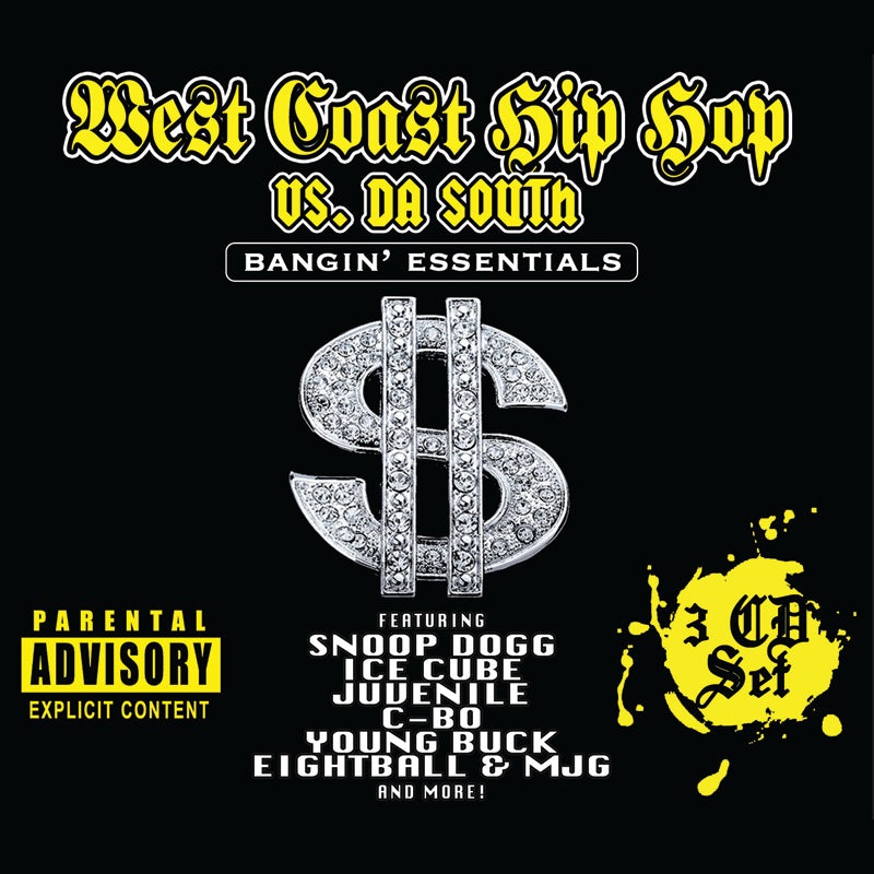 West Coast Hip Hop Vs. Da South (3 CD)