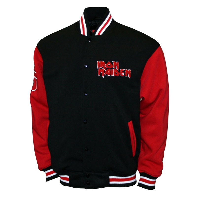 IRON MAIDEN VARSITY FLEECE RED/BLACK