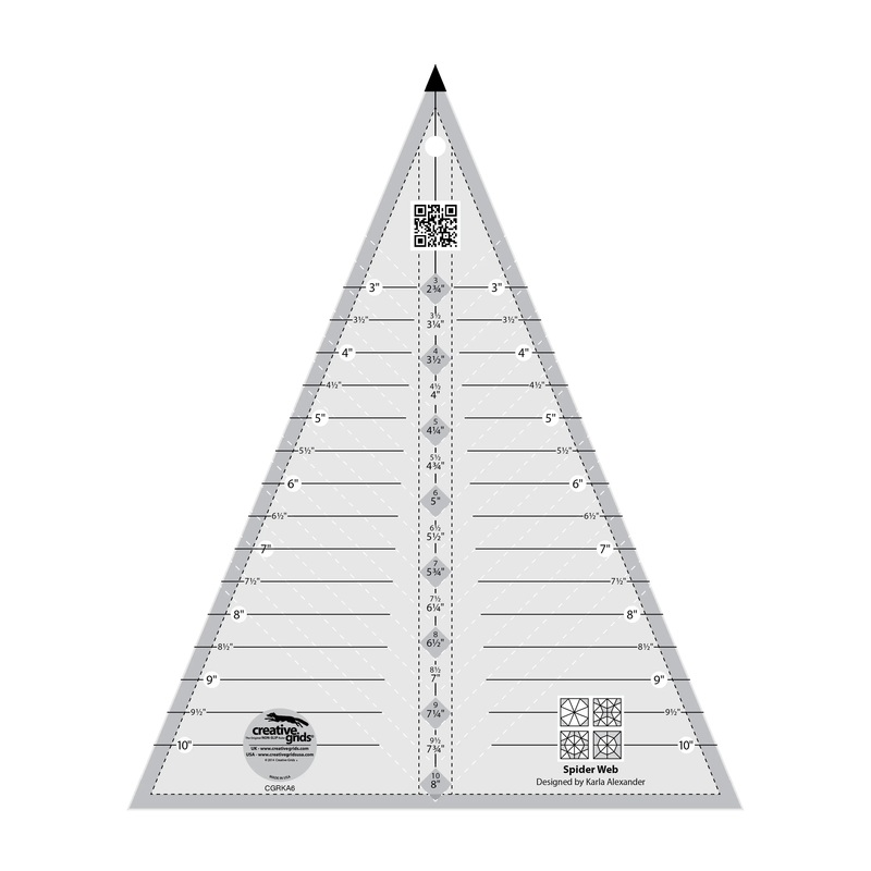 Creative Grids Spider Web Quilt Ruler