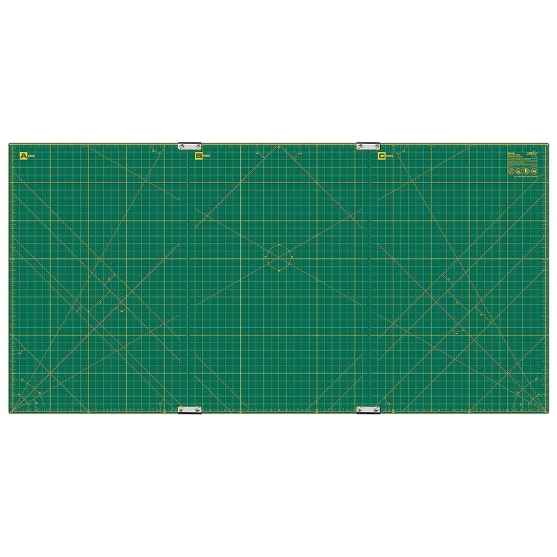 Cutting Mat Set of 3 Mats with Clips Green 35in x 70in