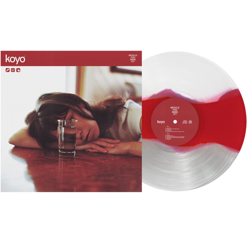 KOYO WOULD YOU MISS IT? LP (Limited Edition Only 250 Made, White / Maroon / Clear Tri-Stripe Vinyl)