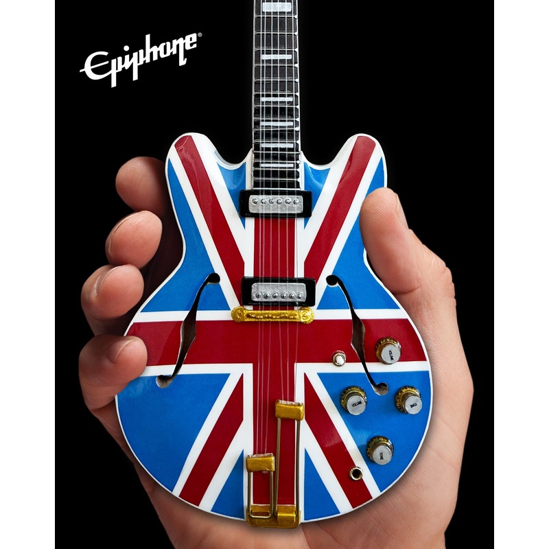 EPIPHONE "UNION JACK SHERATON CASINO 1:4 SCALE MINI GUITAR MODEL - UK FLAG