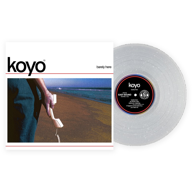 KOYO 'BARELY HERE' LP (Exclusive Limited to 200, Clear Glitter Vinyl)