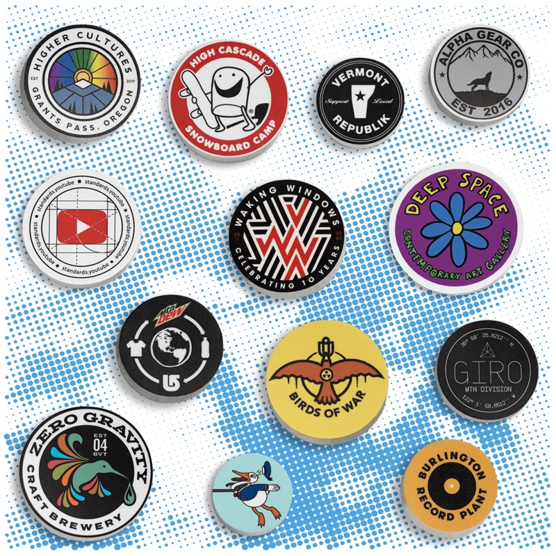 1000 Custom 2.5" Circle Stickers