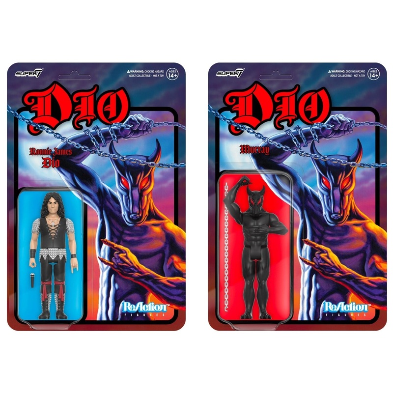 RONNIE JAMES DIO AND MURRAY WAVE 1 REACTION FIGURE SET