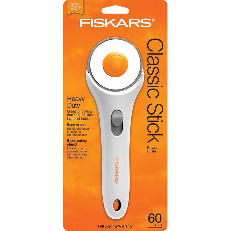 60mm Stick Rotary Cutter White and Orange