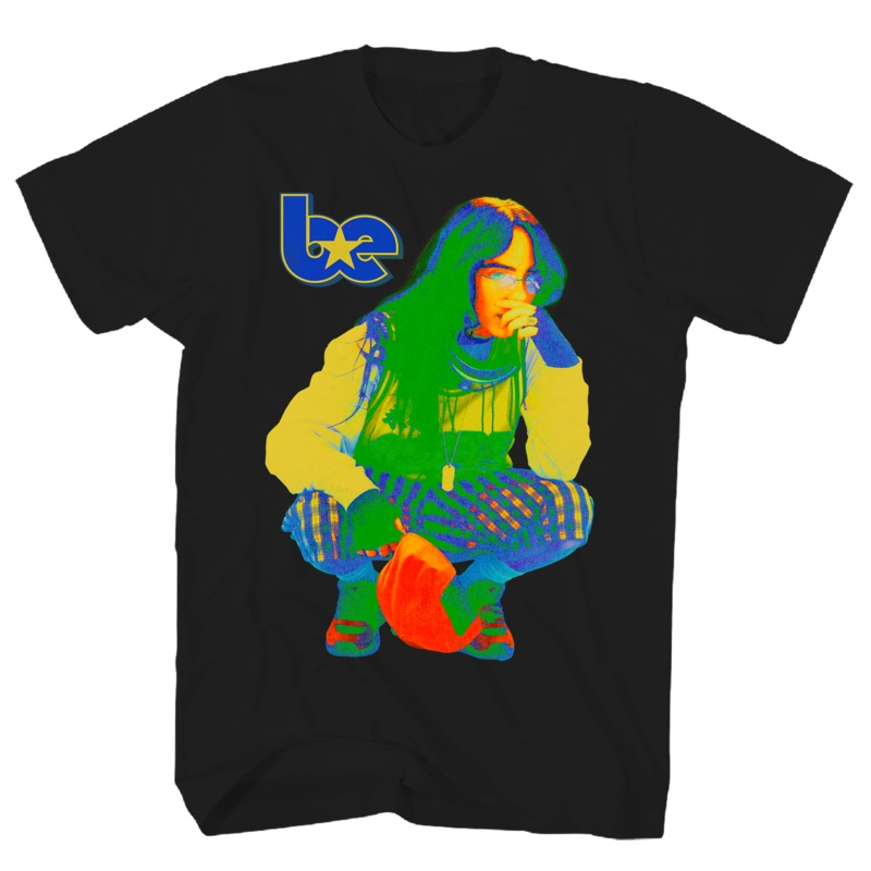 BILLIE EILISH BE DESIGN RECYCLED ECO MAX BLACK T-SHIRT BLACK