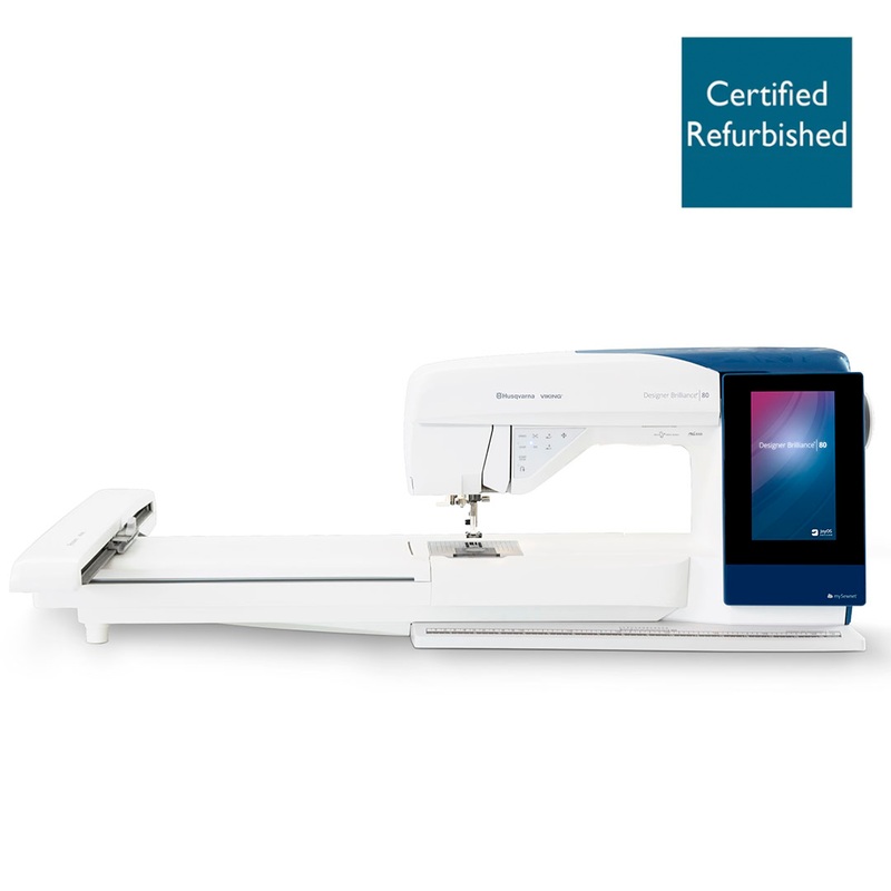 HUSQVARNA VIKING DESIGNER BRILLIANCE 80 Refurbished Sewing & Embroidery Machine