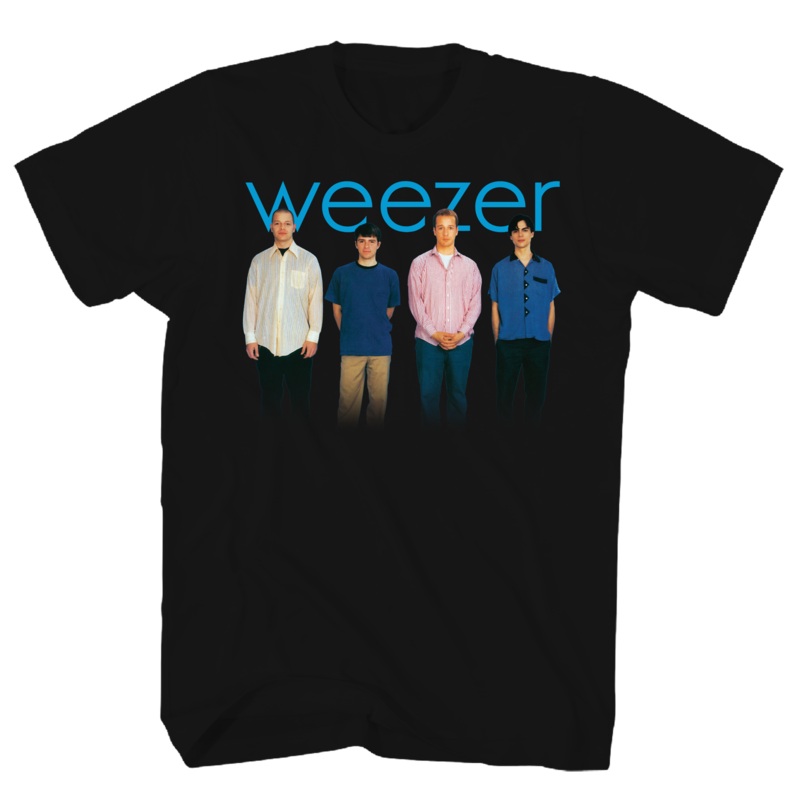 WEEZER BLUE ALBUM BLACK T-SHIRT BLACK
