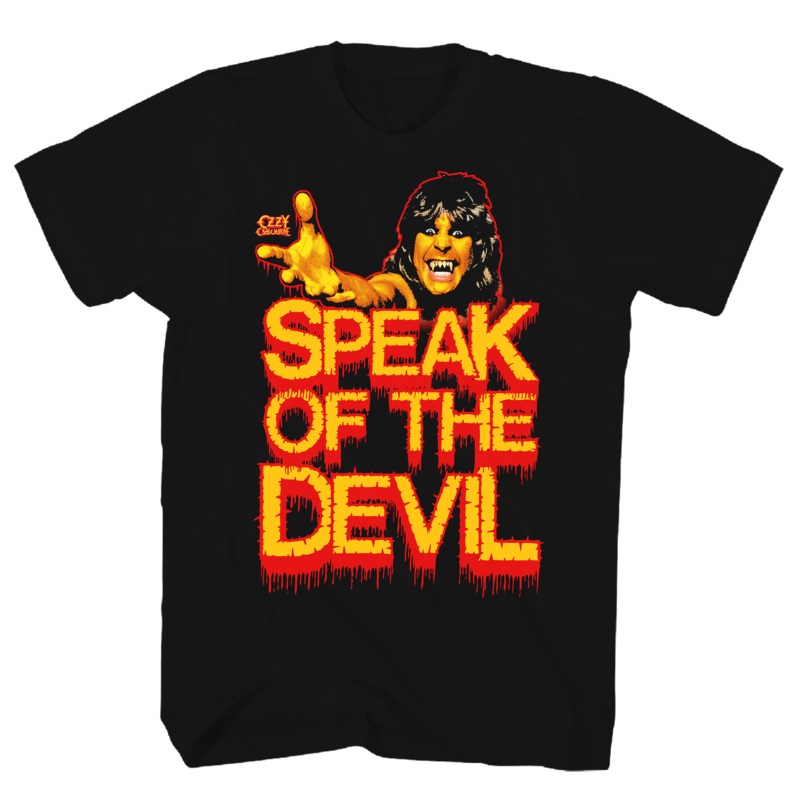 OZZY OSBORNE SPEAK OF THE DEVIL BLACK T-SHIRT BLACK
