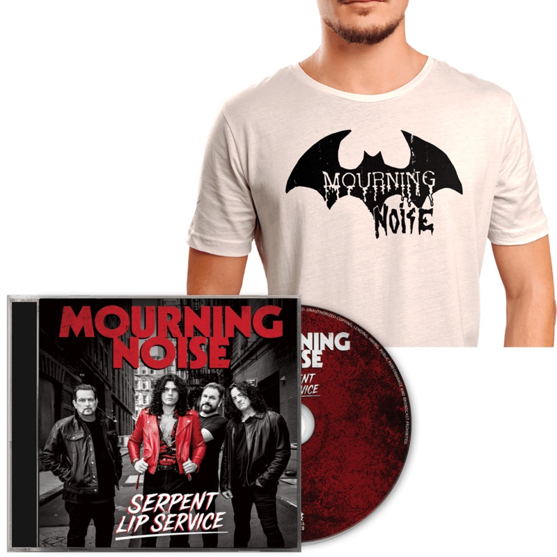 Mourning Noise - Serpent Lip Service (CD + White T-Shirt Bundle)